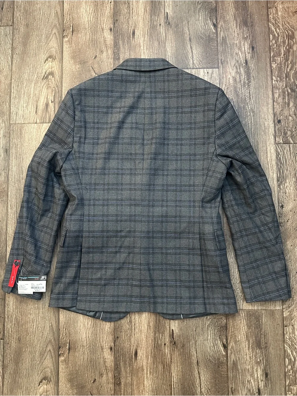 ❌JF J. Ferrar Slim Fit Ultra Comfort Classic Blazer Men’s Size 42 Reg Gray Plaid